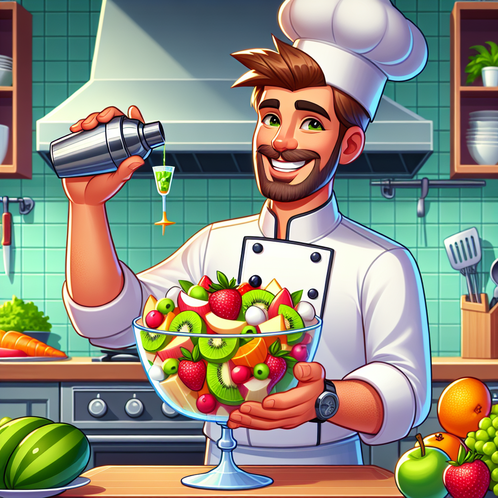 Ensalada de Frutas Gourmet: Receta Innovadora con Aderezo en Coctelera