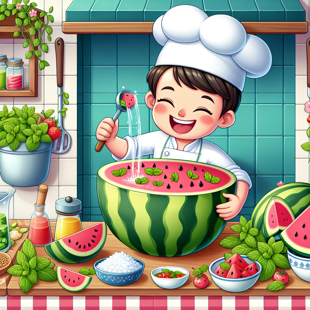 «Gazpacho de Sandía con Menta: Receta Refrescante para un Verano Perfecto»