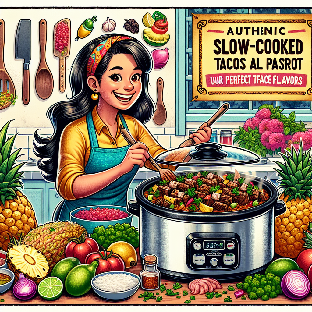 Auténticos Tacos Al Pastor: Tu Receta Perfecta en Olla de Cocción Lenta para Sabores Inigualables